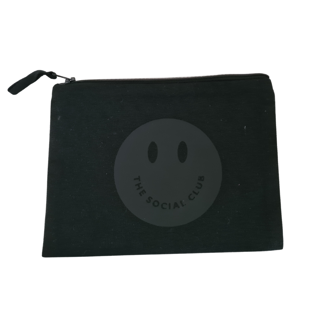 Black on Black 100% Recycled Pouch