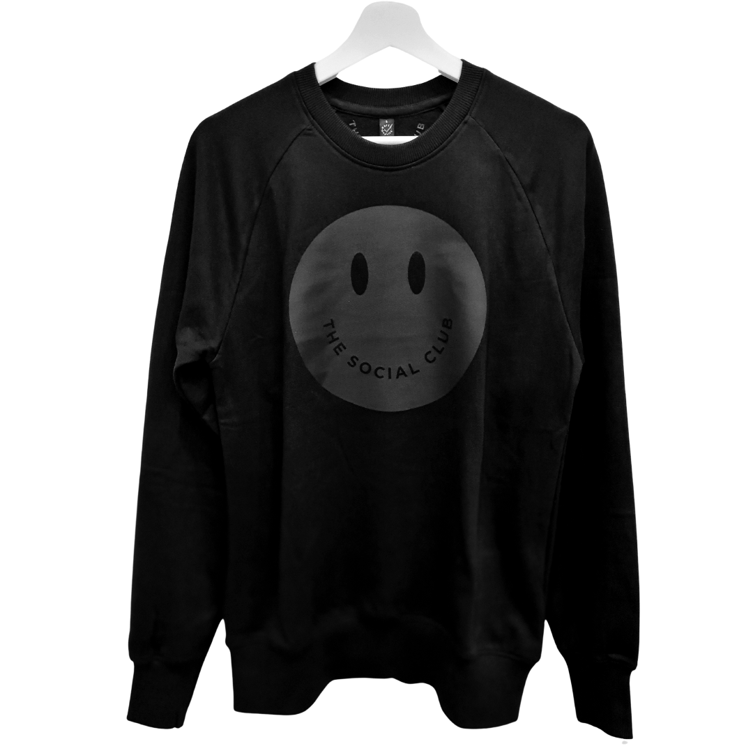 Black 2025 face sweatshirt