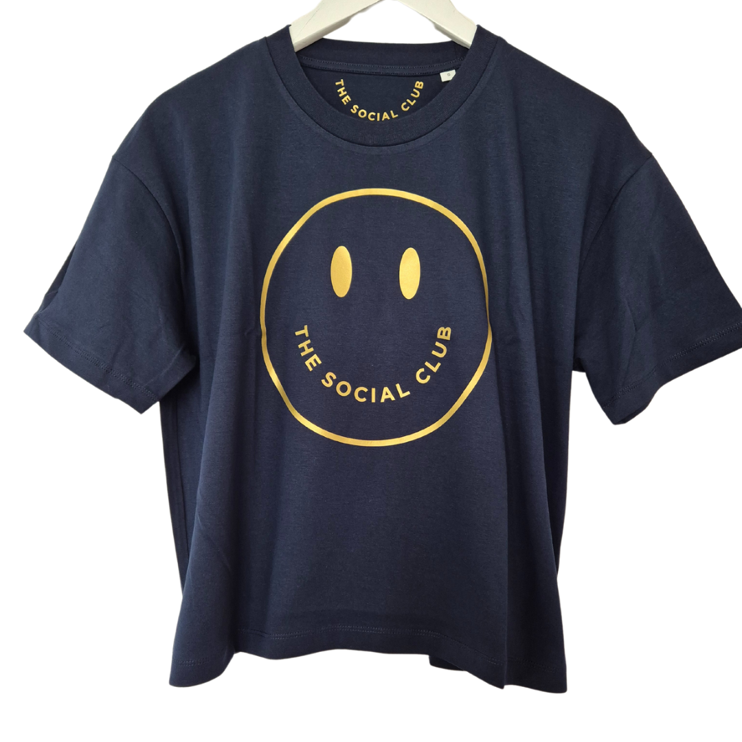 FRENCH NAVY & GOLD TSHIRT - 100% ORGANIC COTTON