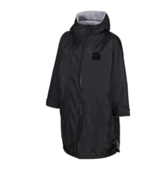 Black on Black HAPPY FACE Weatherproof Coat (Adults)